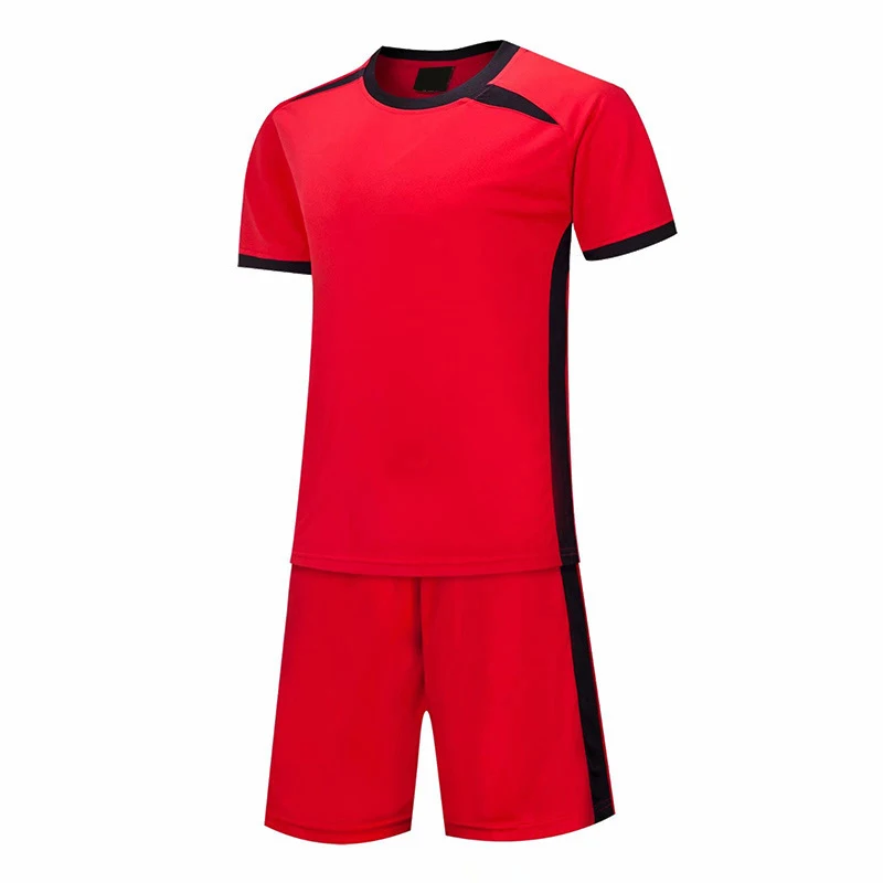 Football Team Uniforms Blank Soccer Jersey & Shorts Adult Children's