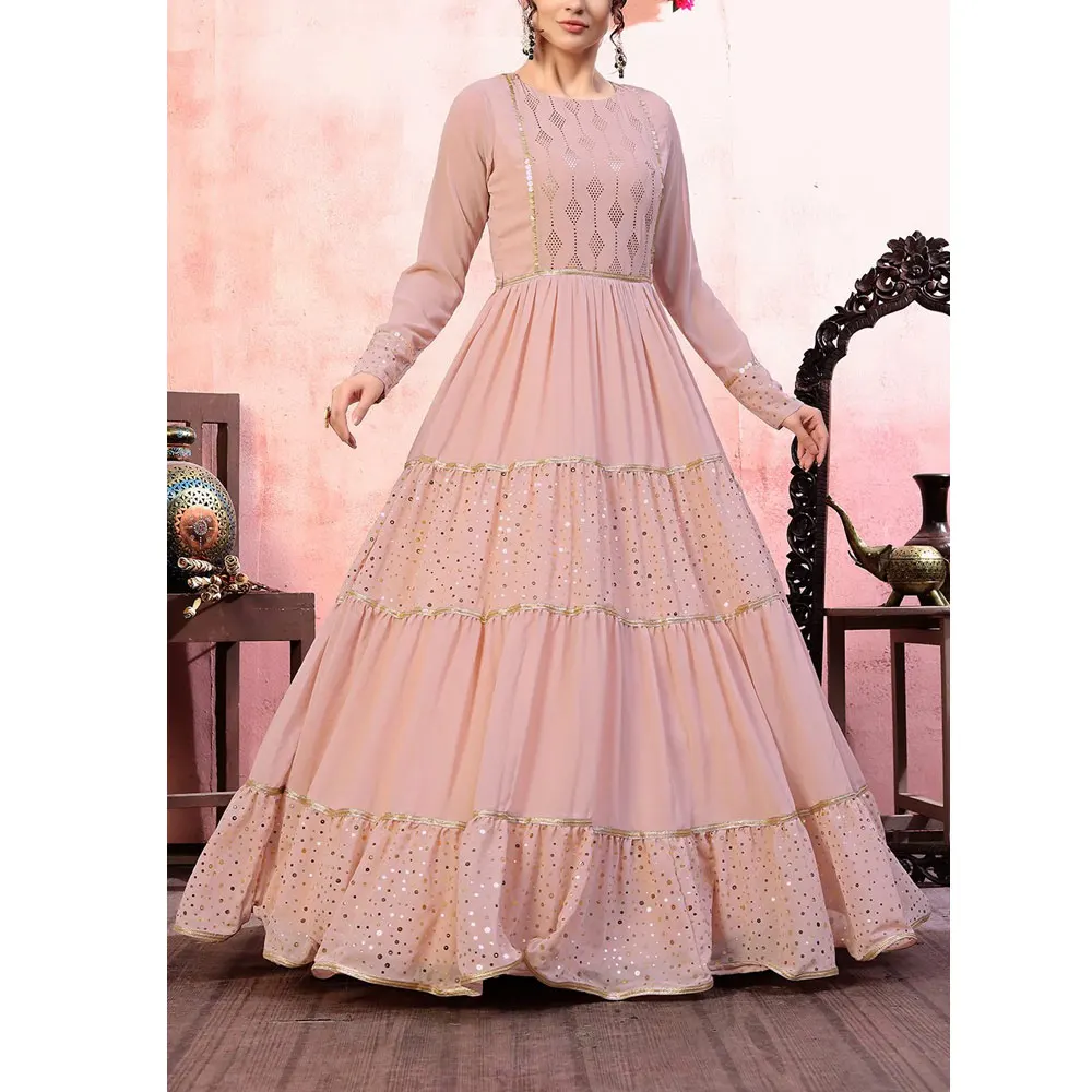 Heavy Wedding Suits with Embroidered Design Top Selling Lightweight Women Frock Style Party Dress for Sale