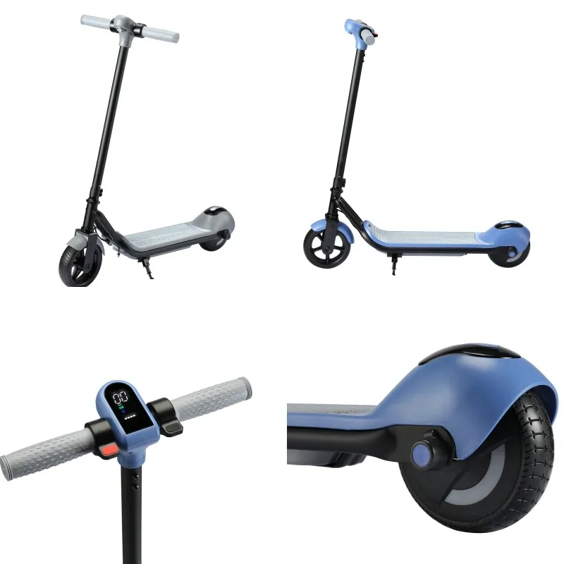 EU Stock Best Gifts For Kids Adjustable Speed Boys Electric Scooter Kids Kick Scooter Children With Light And Music