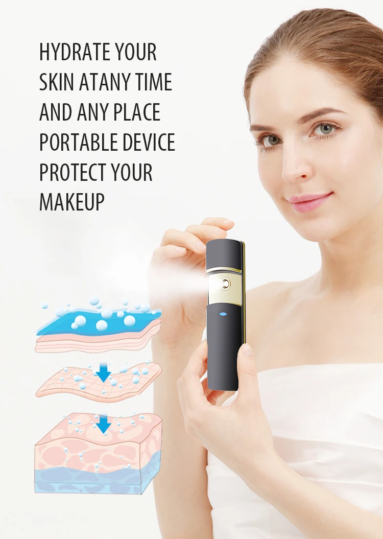 Portable Tanning Spray Electric Mini Nano Facial Mister Sprayer Device