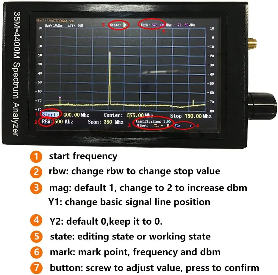 RF Explorer Signal Generator (RFE6GEN) for Spectrum Analyzer RF Explorer product line
