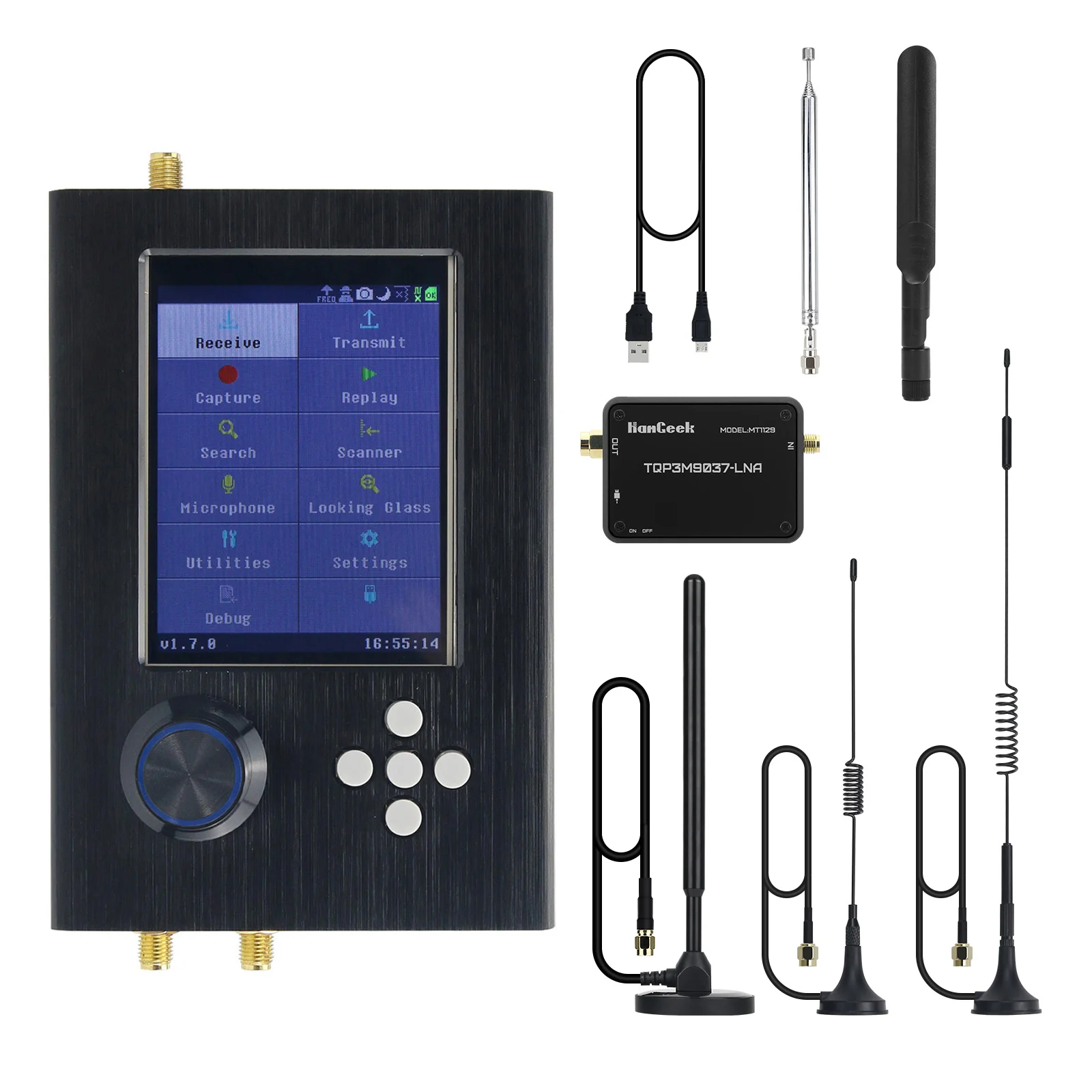R9 V2.0.1 SDRラジオ受信機・送信機 1MHz-6GHz ポータパックH2付き