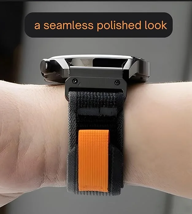 Adjustable Quick Release Fit Elastic 26watch Bands Nylon Weave Trail Loop Watch Strap Replacement for Garmin 22mm