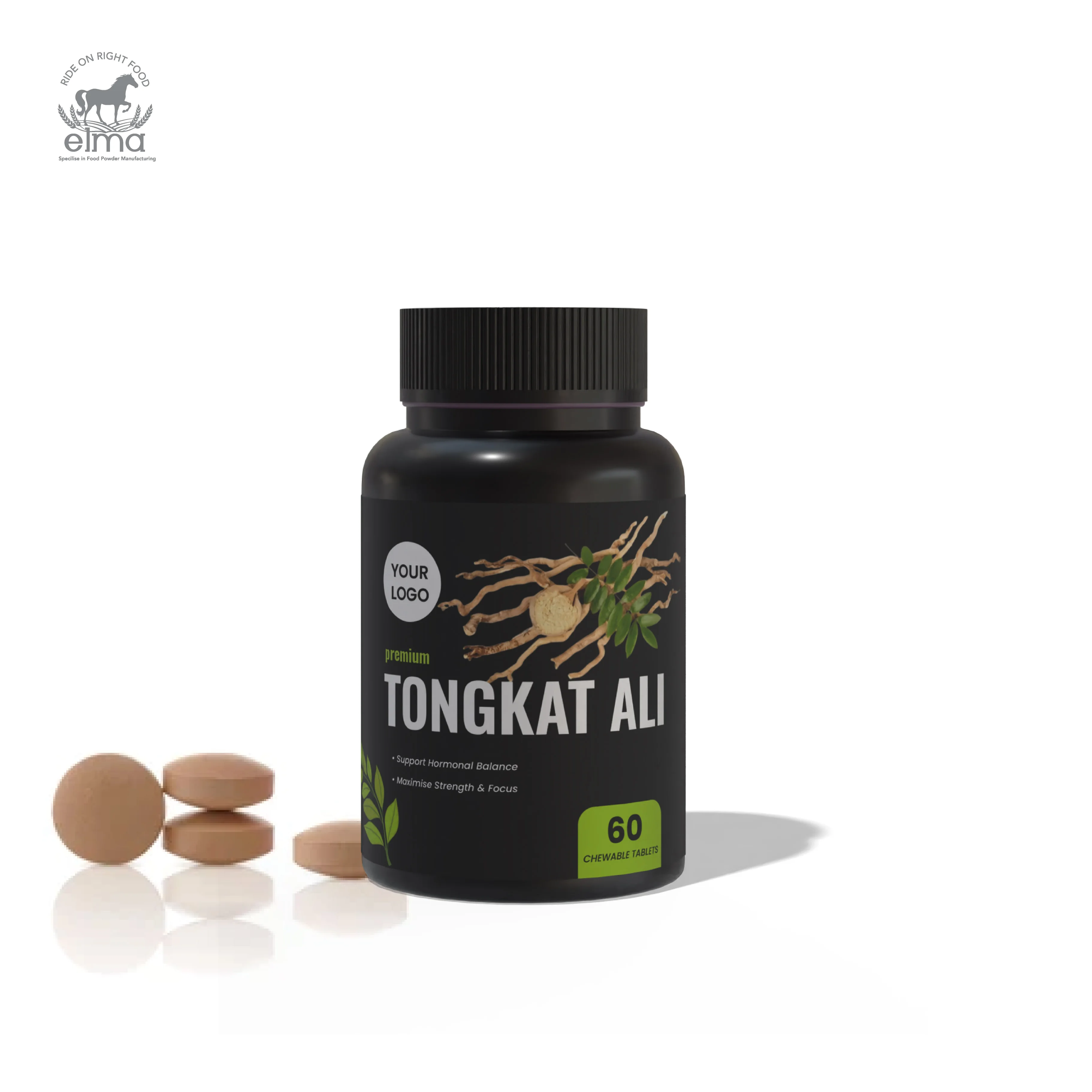 Energy Boost Men Power Tablets with Tongkat Ali Root Extract Vitality Vitamins Boosting Strength Focus Vitality