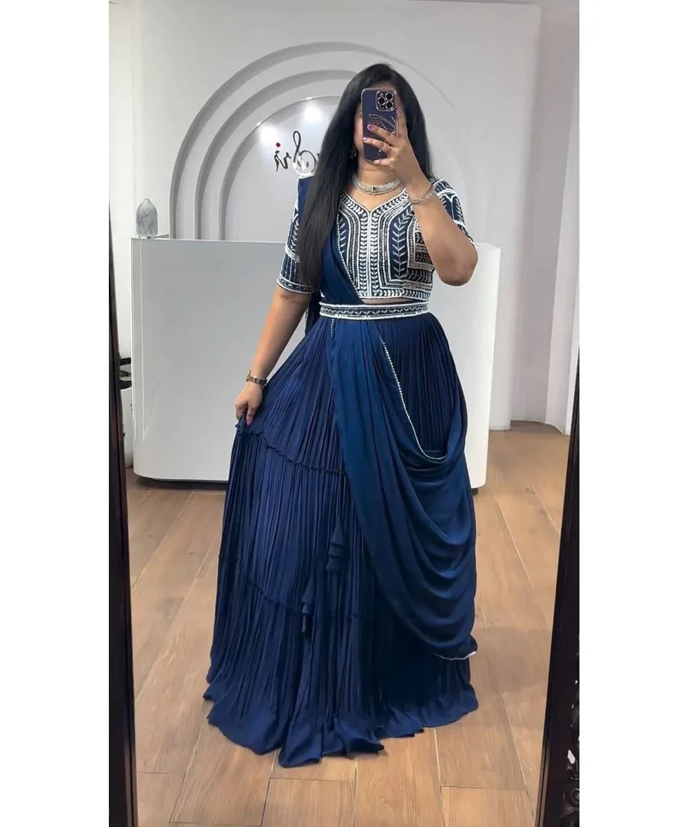 Elegant Cotton Floor-Length Rajasthani Lahenga Choli for Women Lavisa  Embroidery Mirror Work for Indian Wedding Party Wear Dress