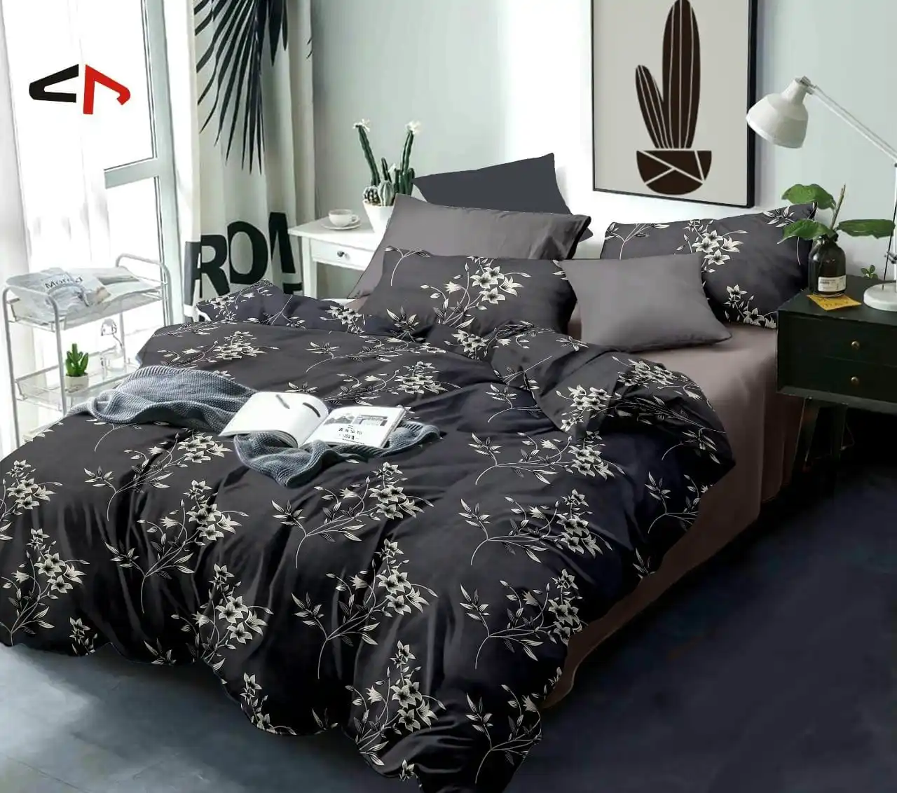 King Queen Size Bedspread Floral Designs Polycotton Fabric 3pcs