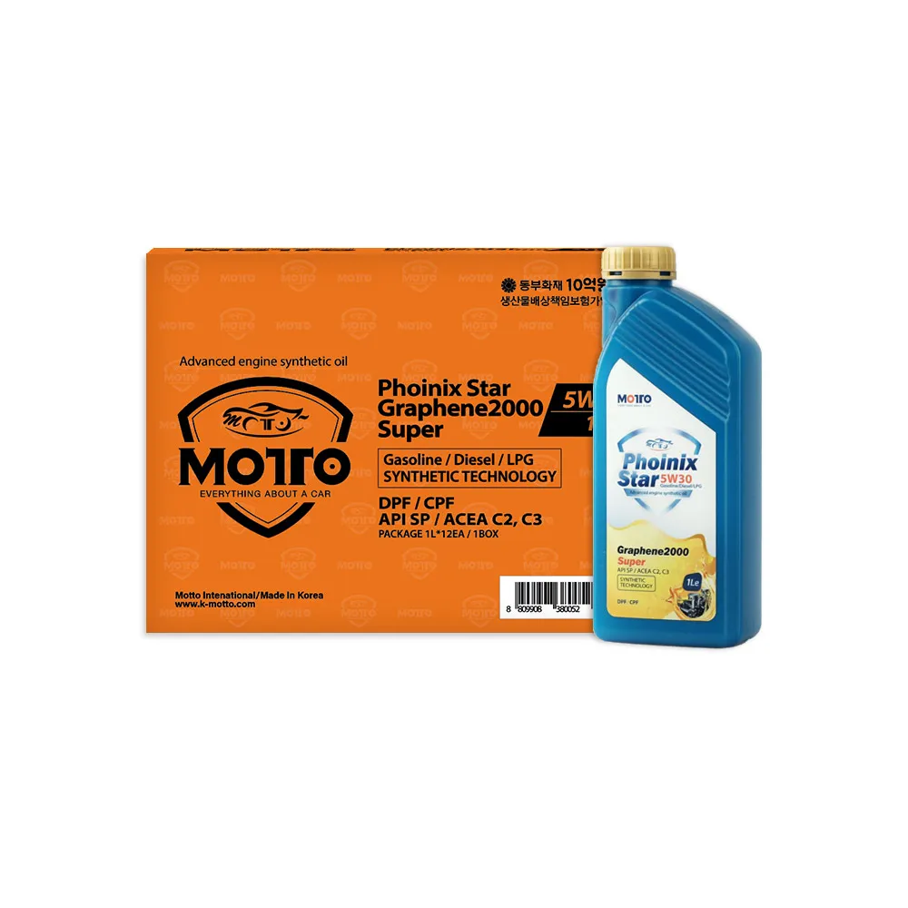 [MOTTO] Engine Oil for Cars Phoinix Star Graphene2000 Super 5W30_1L Enhanced Engine Protection Improved Fuel Efficiency Power
