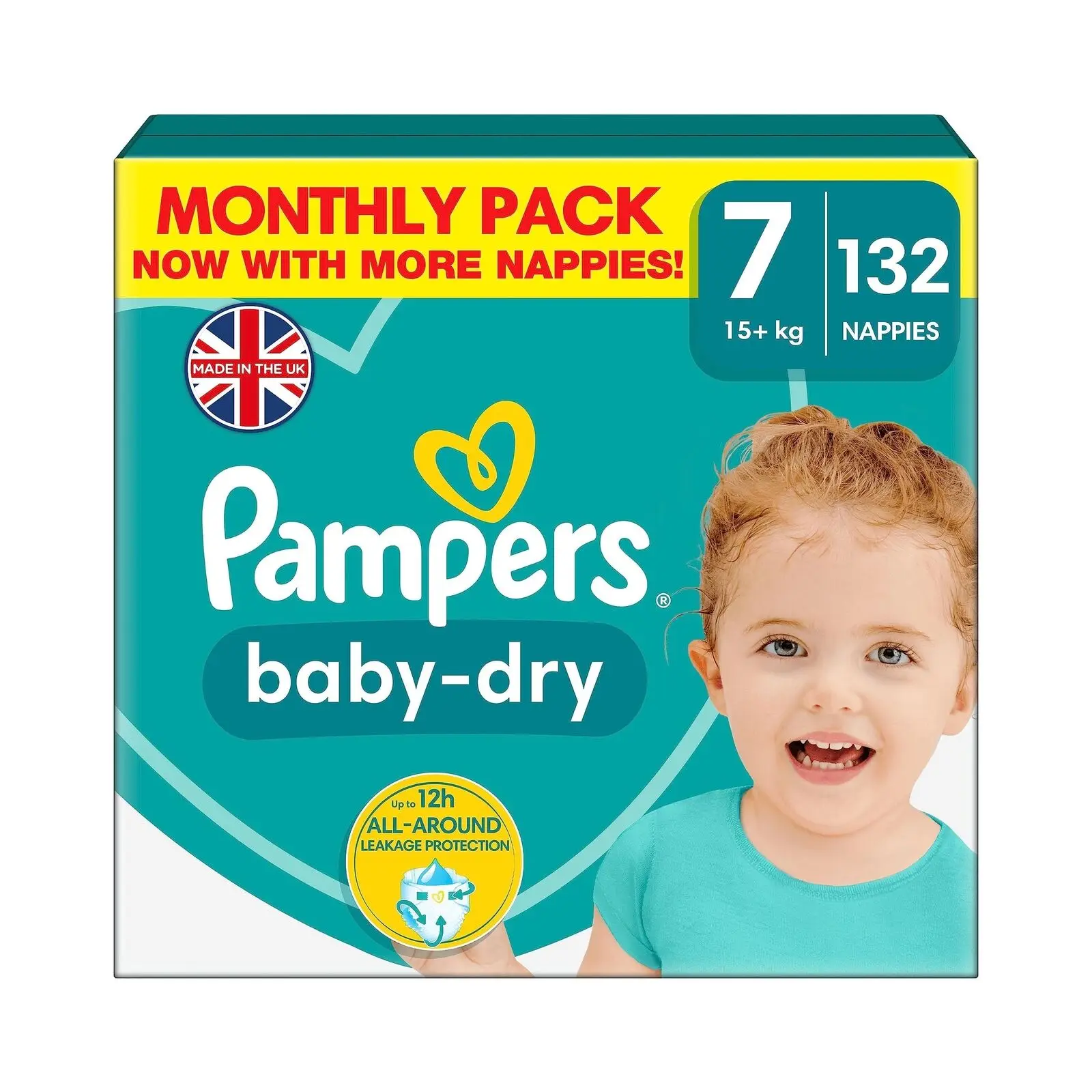 Pampers Size 7 Baby-dry Nappies,112 Count,Monthly Savings Pack - Buy