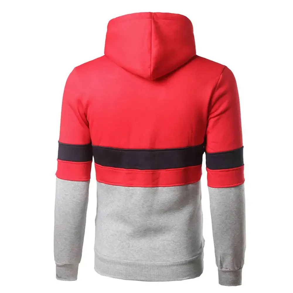 Pakistan Made Pullover Hoodies For Men Trendy Color Contrast Hoodies