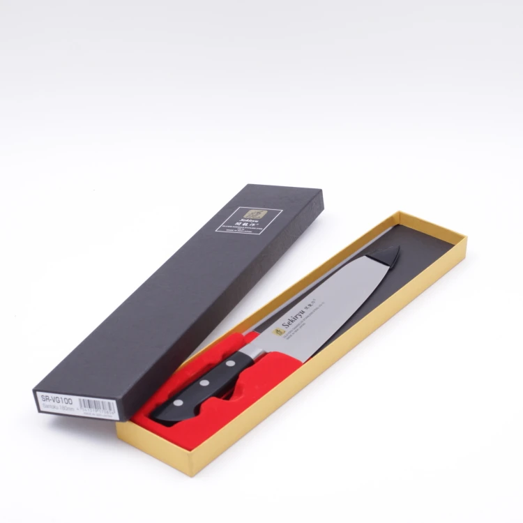 Sekiryu 180mm 33 Layers Damascus Vg10 Stainless Steel Knife,Abs