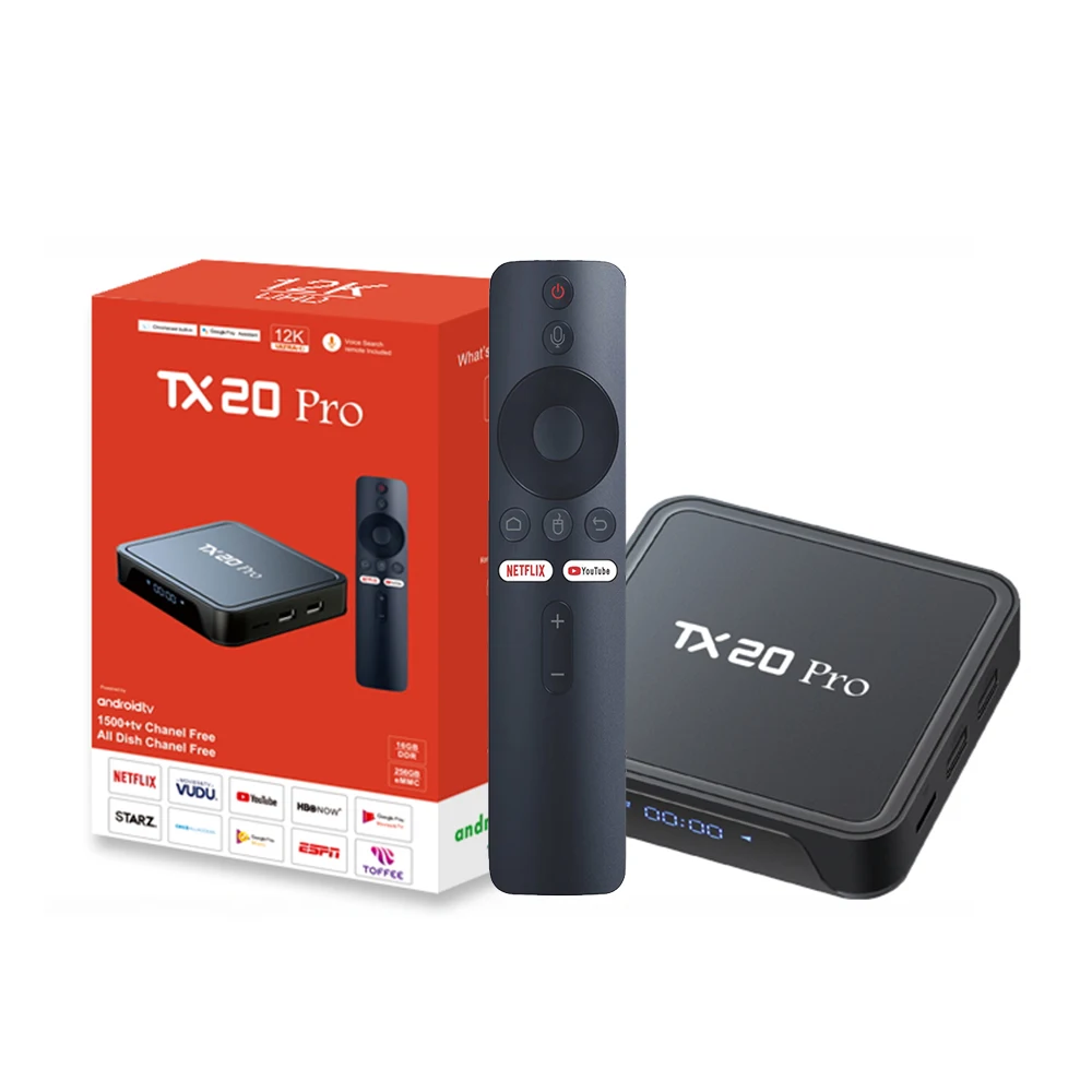 Custom TX20 Pro 16GB RAM 256GB ROM Android TV Box - 4K Media