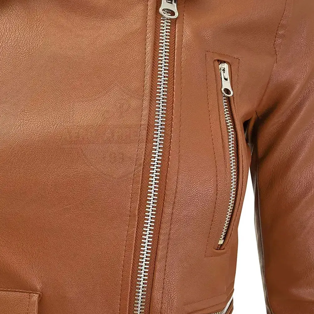 Fashion Wear Leather Jacket Women Slim Fit Jacket Made In Pakistan