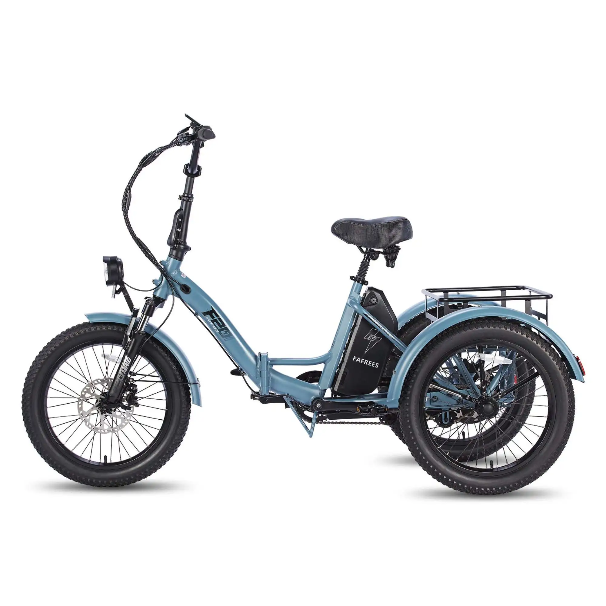 FAFREES F20 Mate 500W Motor Heavy Duty Ebike Electric Cargo Trike 180kg Capacity 110KM Range, Folding Design EU
