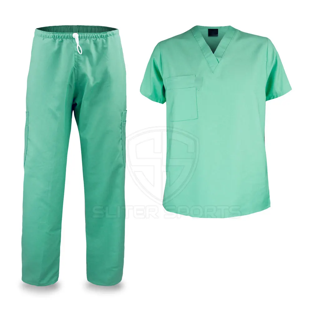 Scrub Suits For Men Customise Medical Jogger Scrub Suits Men Top Scrub