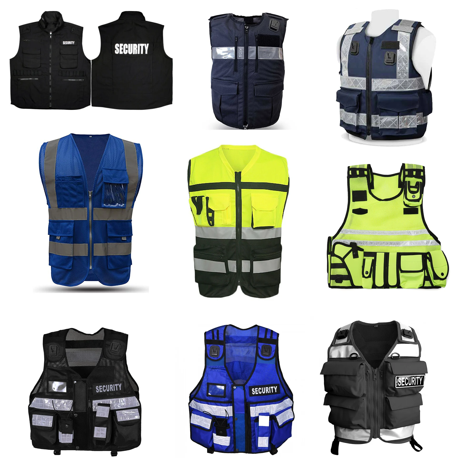 Top Quality High Visibility Tactical Vest Hi Vis Stab Proof Safety ...