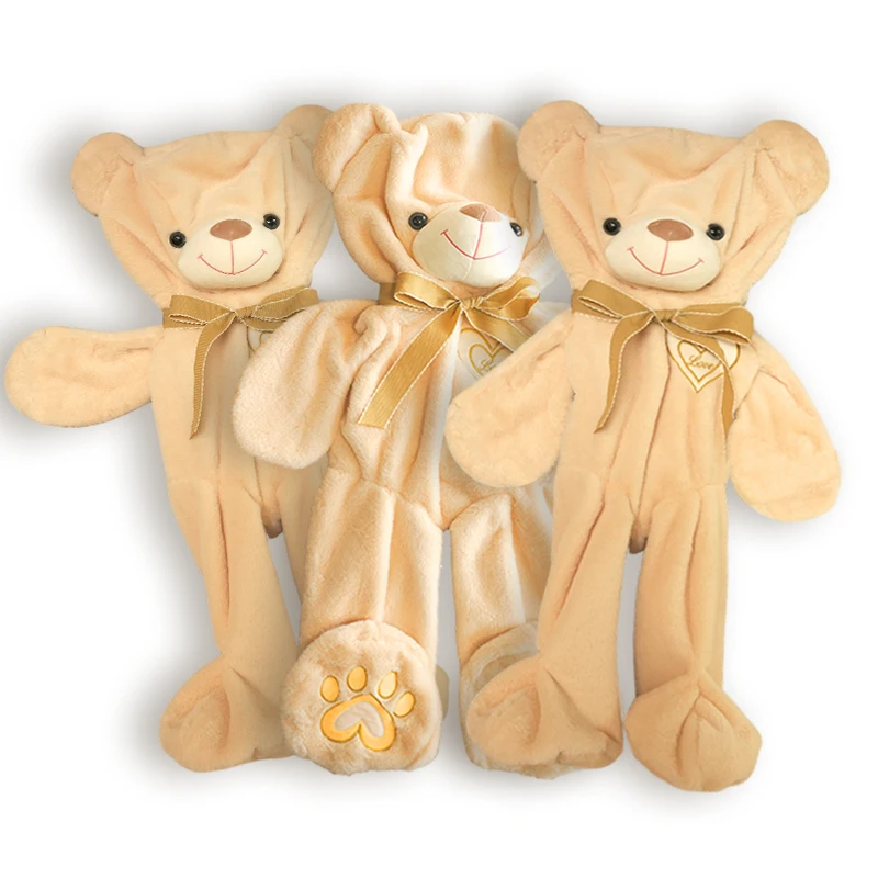Wholesale Unstuffed Teddy Bear Skins Plush Doll Animal Customized Unstuffed Teddy Bear Skin