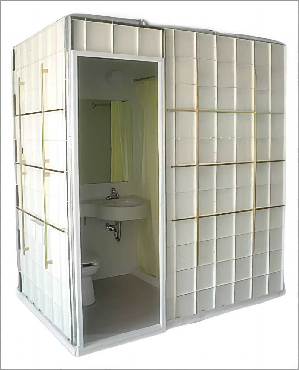 Ecofriendly Prefabricated Bathroom Unit Allinone Shower Room