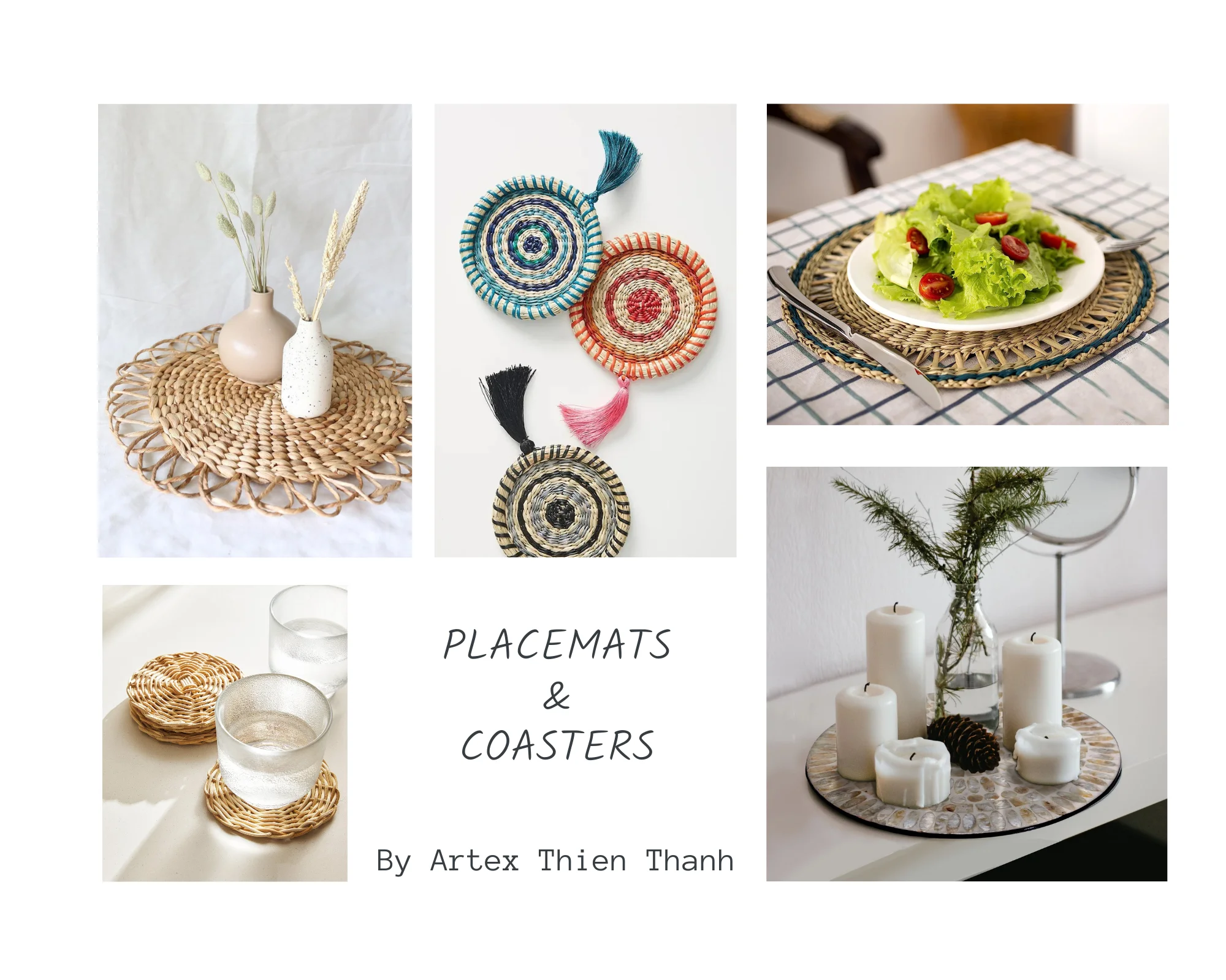 Eye catching Woven Round Seagrass Placemat With Tassels Wicker Boho eye-catching-woven-round-seagrass-placemat-with-tassels-wicker-boho