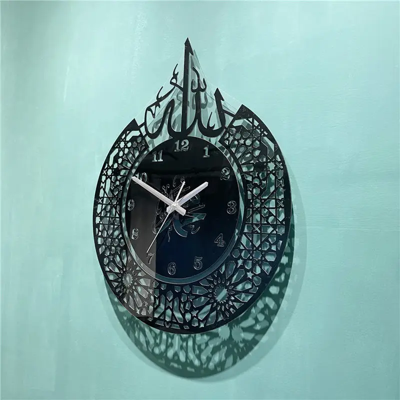 Ramadan Decorations 2022 Arabic Calligraphy Mirror Decorative Clock