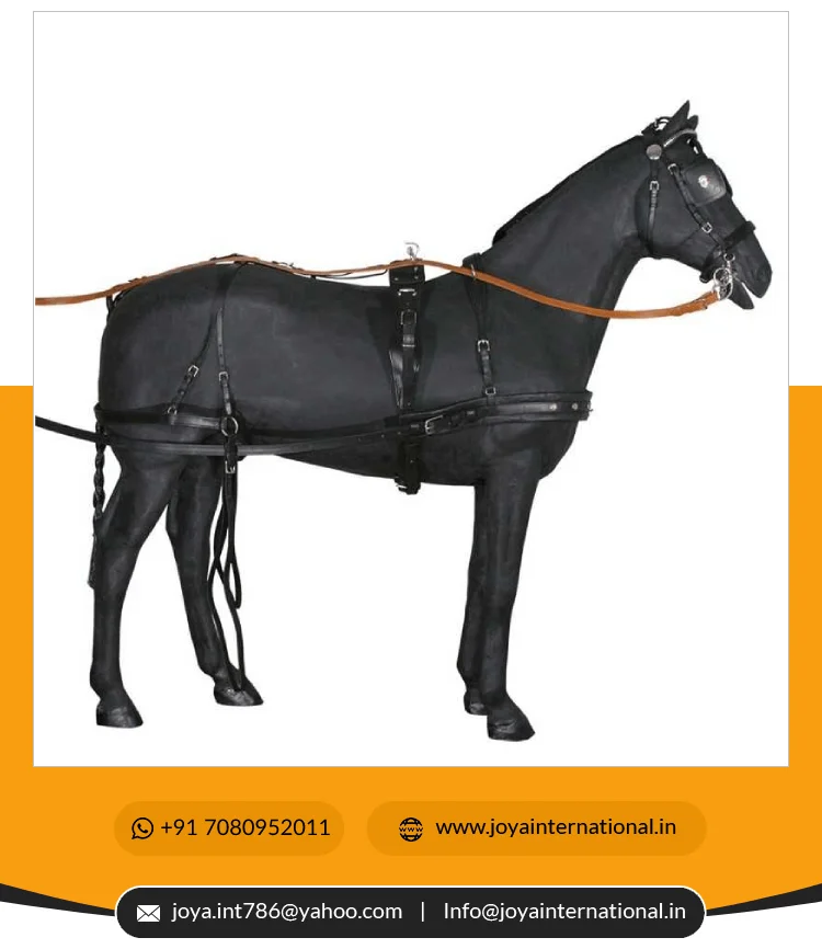 Single Pecherin Hook In Double Leather Driving Harness Hot Selling