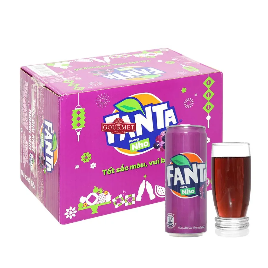 Fanta Grape Soft Drink 320ml/ Carbonated Drinks/ Energy Drinks ...