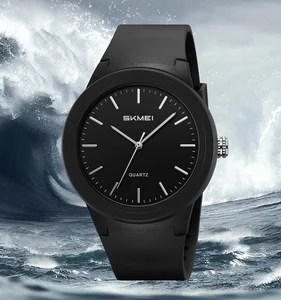 Wholesale SKMEI 2469 TPU Strap Analog 5ATM Customize Your Logo Waterproof Quartz Wrist Watch Men