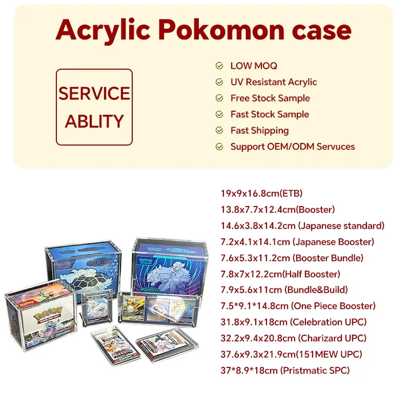 TCG Box Compatibility and Custom Sizing Matrix