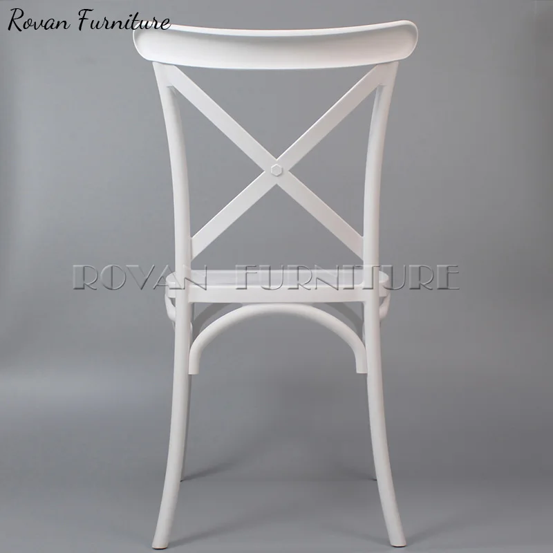 Event X Back Cross Back Chair White Pp Resin Plastic 2023 New Good Quality Wedding Dining Room Furniture Modern Hotel Chair