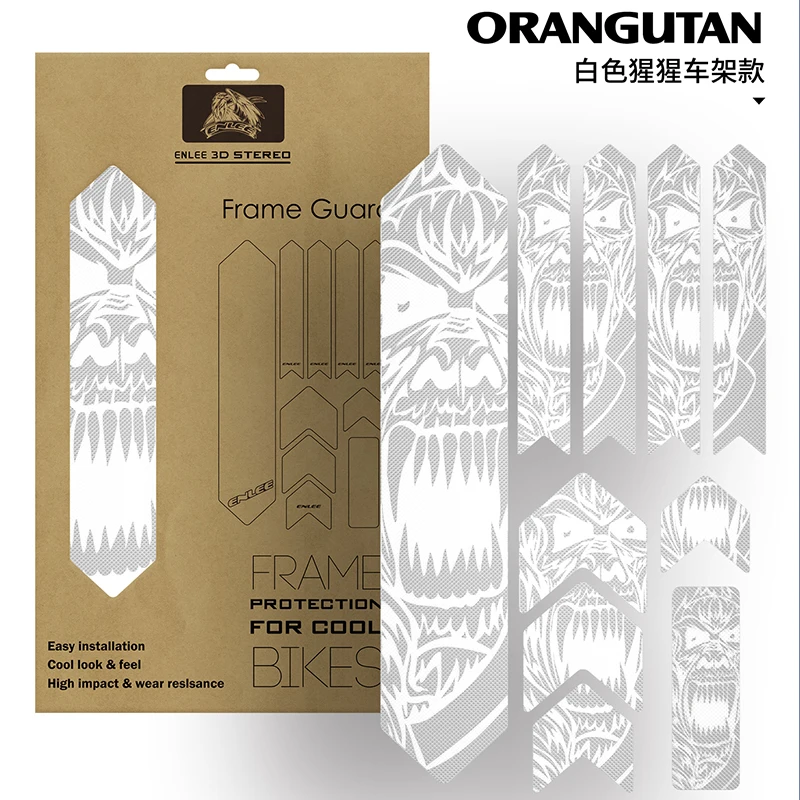 Lot De 3 Protections De Cadre Vélo JUGUTA – Film PVC Transparent Résistant Aux Rayures, Eau Et Huile