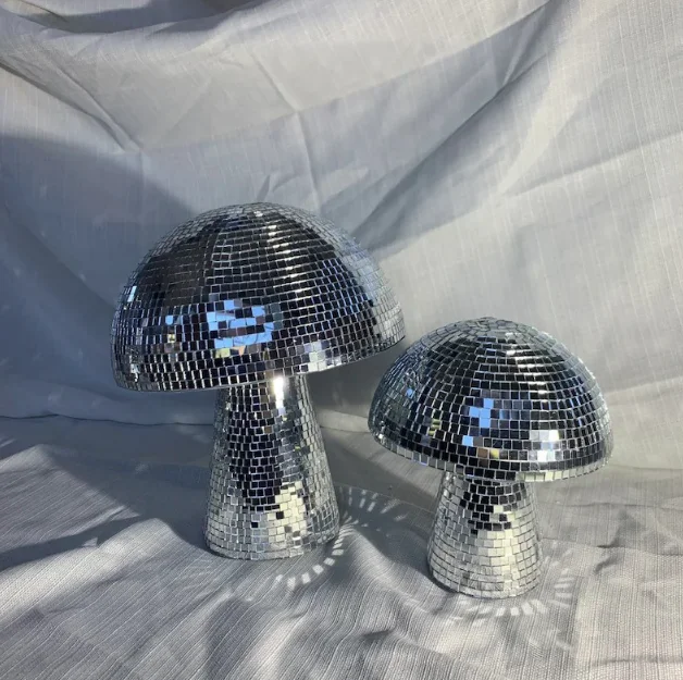 Wholesale Mushroom Shape Sliver Disco Custom Party Gift Mirror Ball