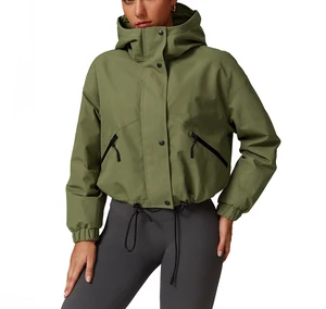 Fashion Winter Warm Comfortable Long Sleeve Outdoor Coats Drawstring Hem Down Jackets Waterproof Puffer Jacket for Women