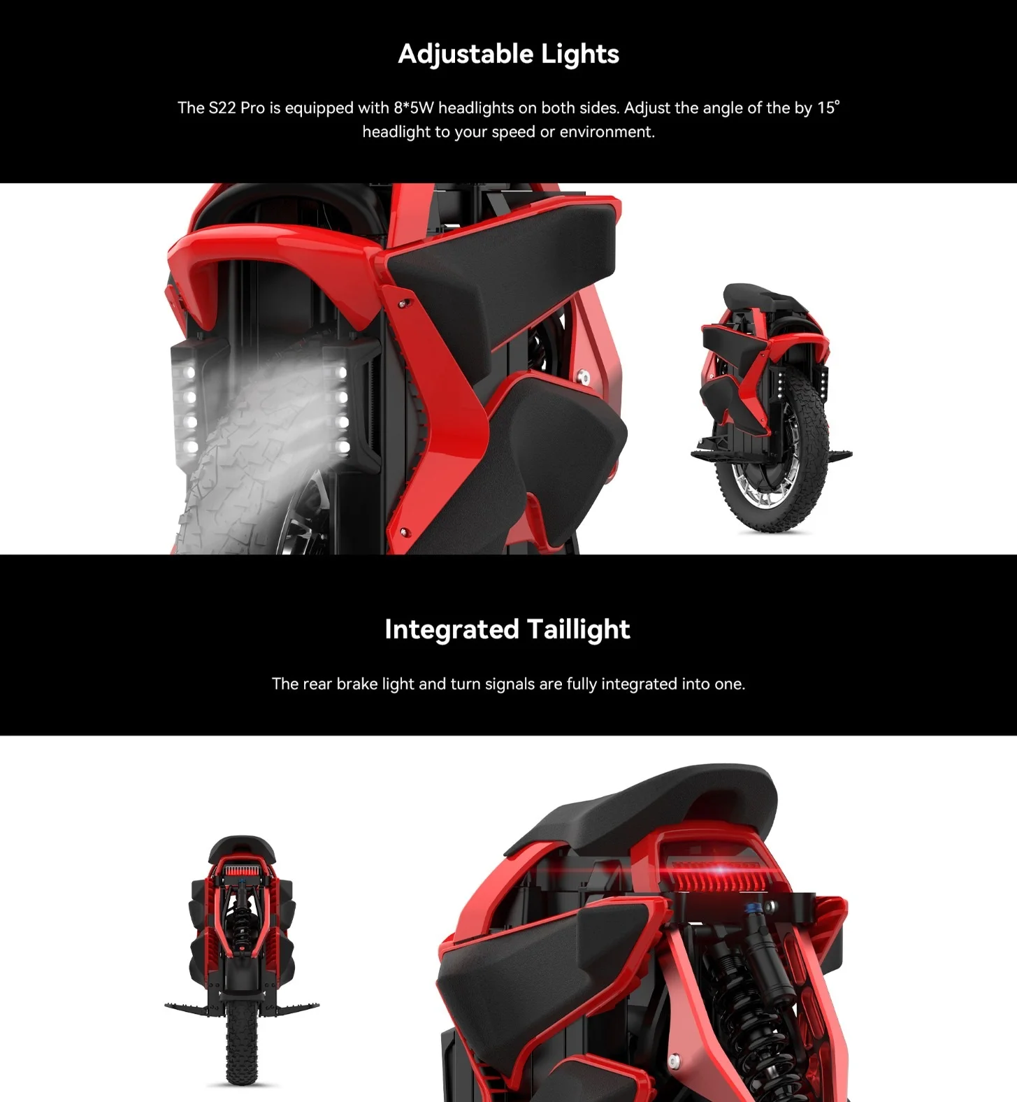 Original Kingsong S22 Pro Ks S22 Pro Eagle 4000w E-unicycle Electric ...