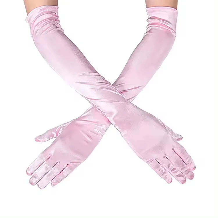 Женские винтажные нейлоновые эластичные перчатки