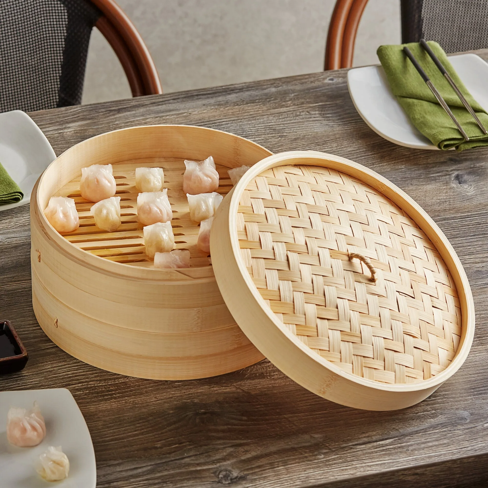 Dimsum Dampfer Kuchen Kndel Kochen Dampf korb Kchen zubehr Bambus  gewebte Dampfer fr Dim Sum