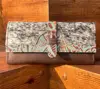 Brown With Turquoise Print