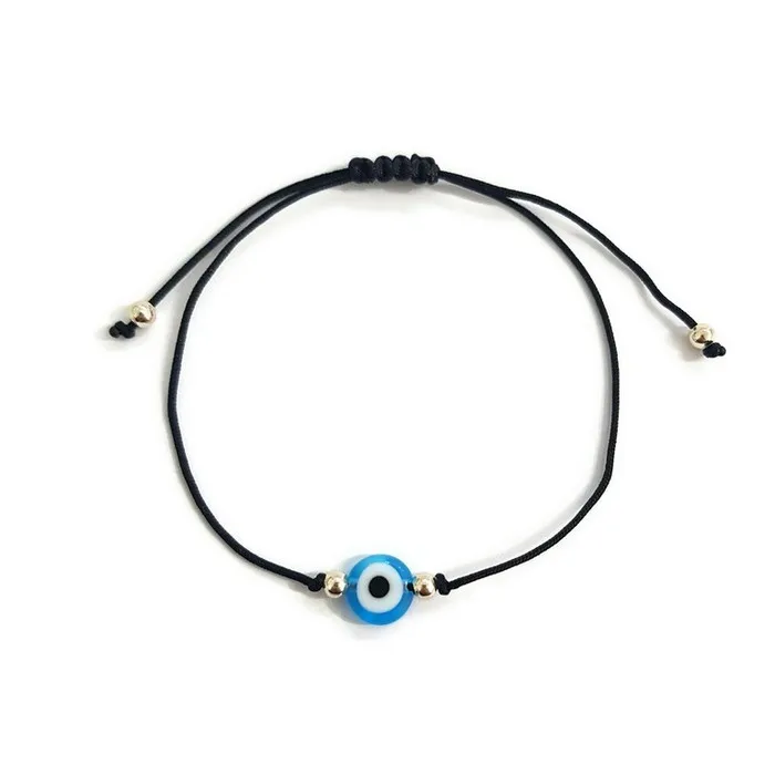 Evil Eye Macrome String Bracelet (fashion Bracelet),Blue,Red,Pink,White