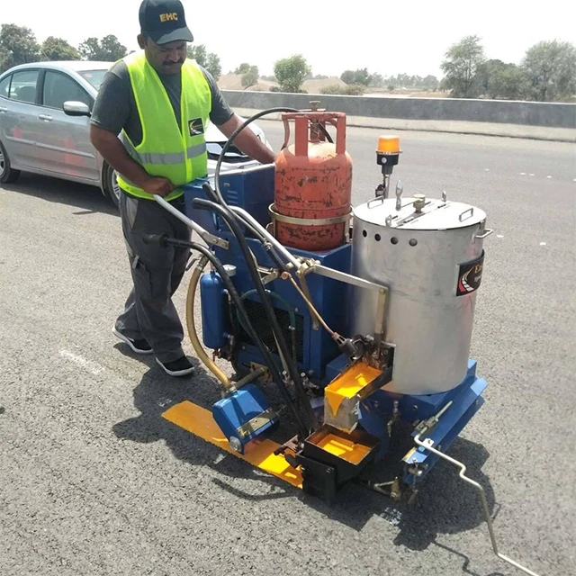 Screed System Thermoplastic Road Line Marking Shoe Marking Machine Hopper Yellow White Lane Pavement