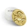 Gold & white