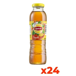 For Lipton Refreshing Peach Iced Tea Drink 330ml Glass Bottle 24 Bottles Per Case