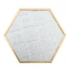 Hexagon Patterned Glass Tray