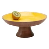 Yellow on Natural Wood