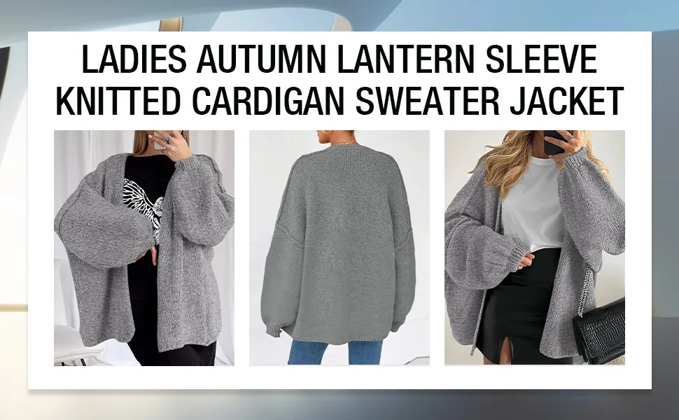 Grey Cardigan Multi-view 海报图