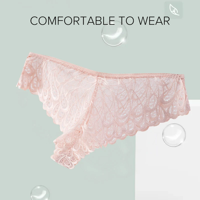 Women's Underwear Lace Sexy Panties Female Underpants Solid Color ...