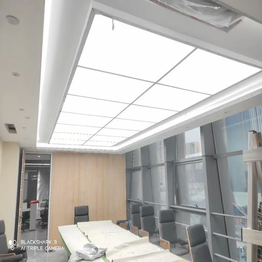european compliant custom made white translucent stretch ceiling film  no black spots no visible streaks when illuminated-32