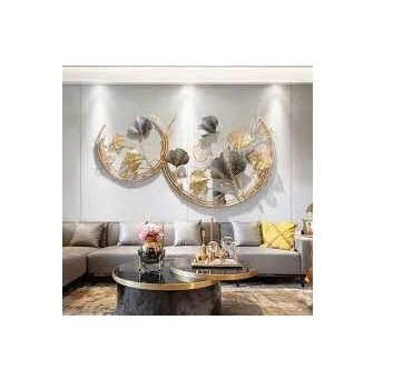 Home Decor Metal Gold Wrought Iron Contemporary Wall Art Birthday Decoration Creative Wall Hanging Made in India