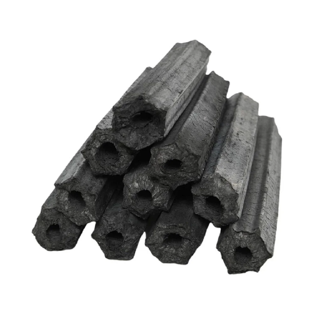 Шестиугольная 100% Экологически чистая Бездымная Кокосовая Скорлупа кубический уголь из Индонезии для кальяна