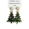 christmas tree earrings