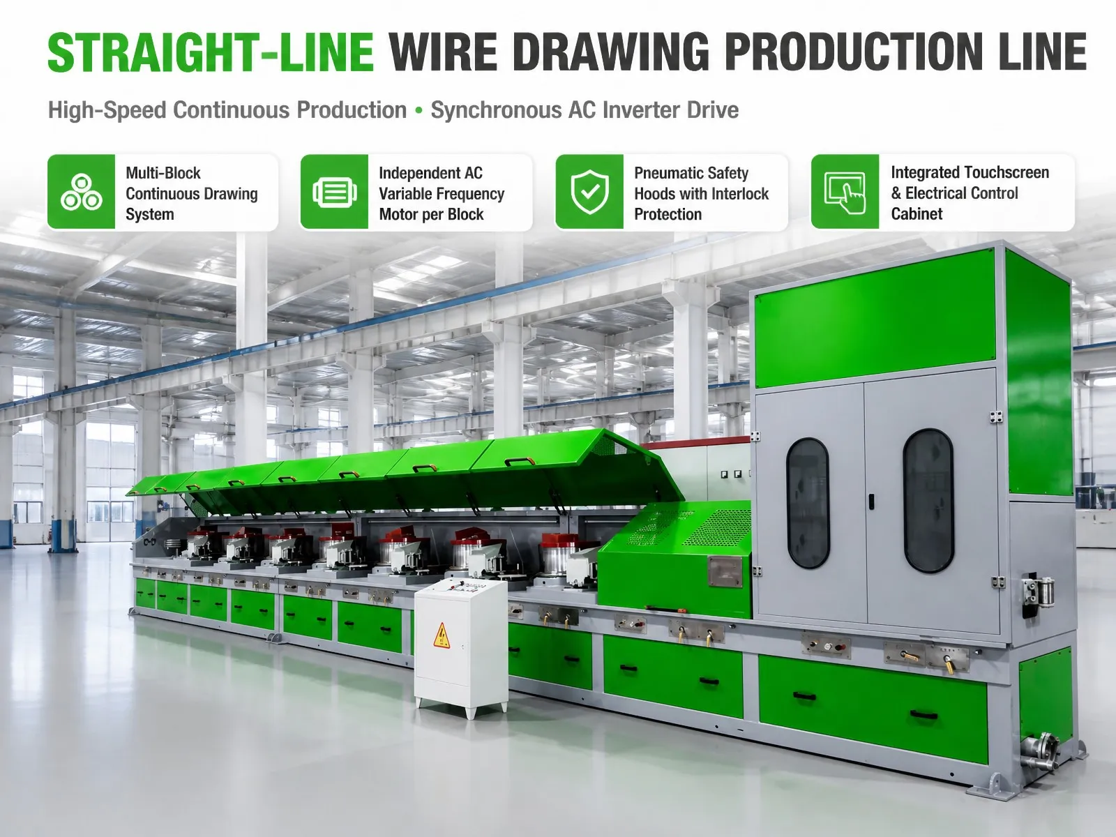news-1-1 Complete High-Speed Straight-Line Wire Drawing Production Line