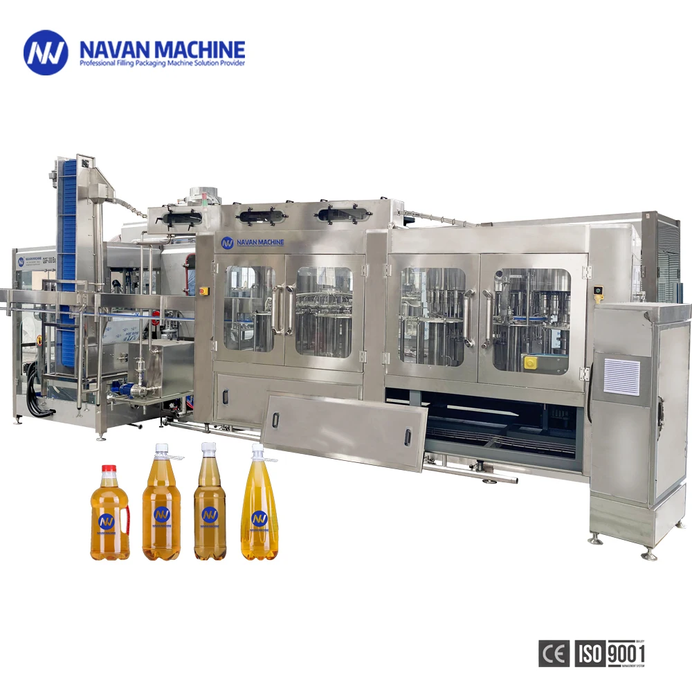 Automatic Beer Filling Machine Rotary PET Plastic Bottled Beer Production Packaging Line