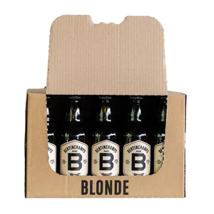 Pack 20 X 50 Cl Blonde Beer Bertinchamps Belgium Local Brewery Authentic Alcohol White Label Brew Bottle Cases Label Drink Sell